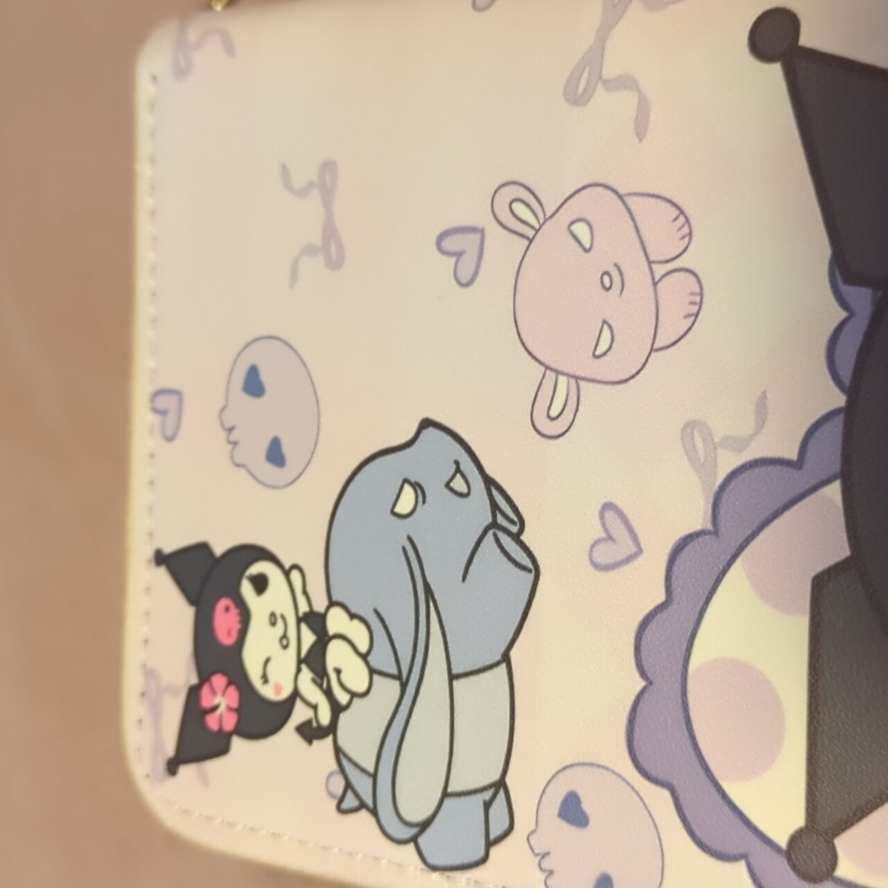 Hello Kitty Kuromi Pocket long wallet Lightweight - Picture 5 of 9